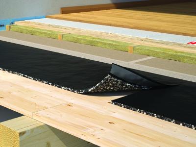 beste-Schalldämmung-für-Boden-SILENT-FLOOR-PUR-Verlegung-BSP-Decke