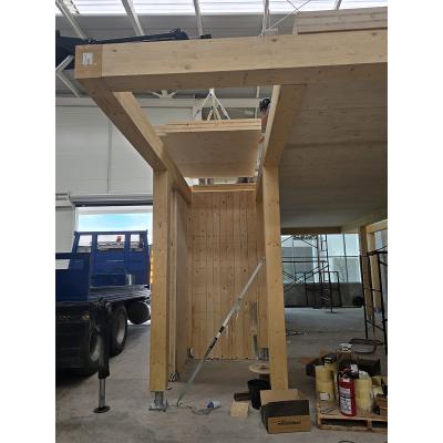 The first building with load-bearing walls made of CLT panels in Mexico 