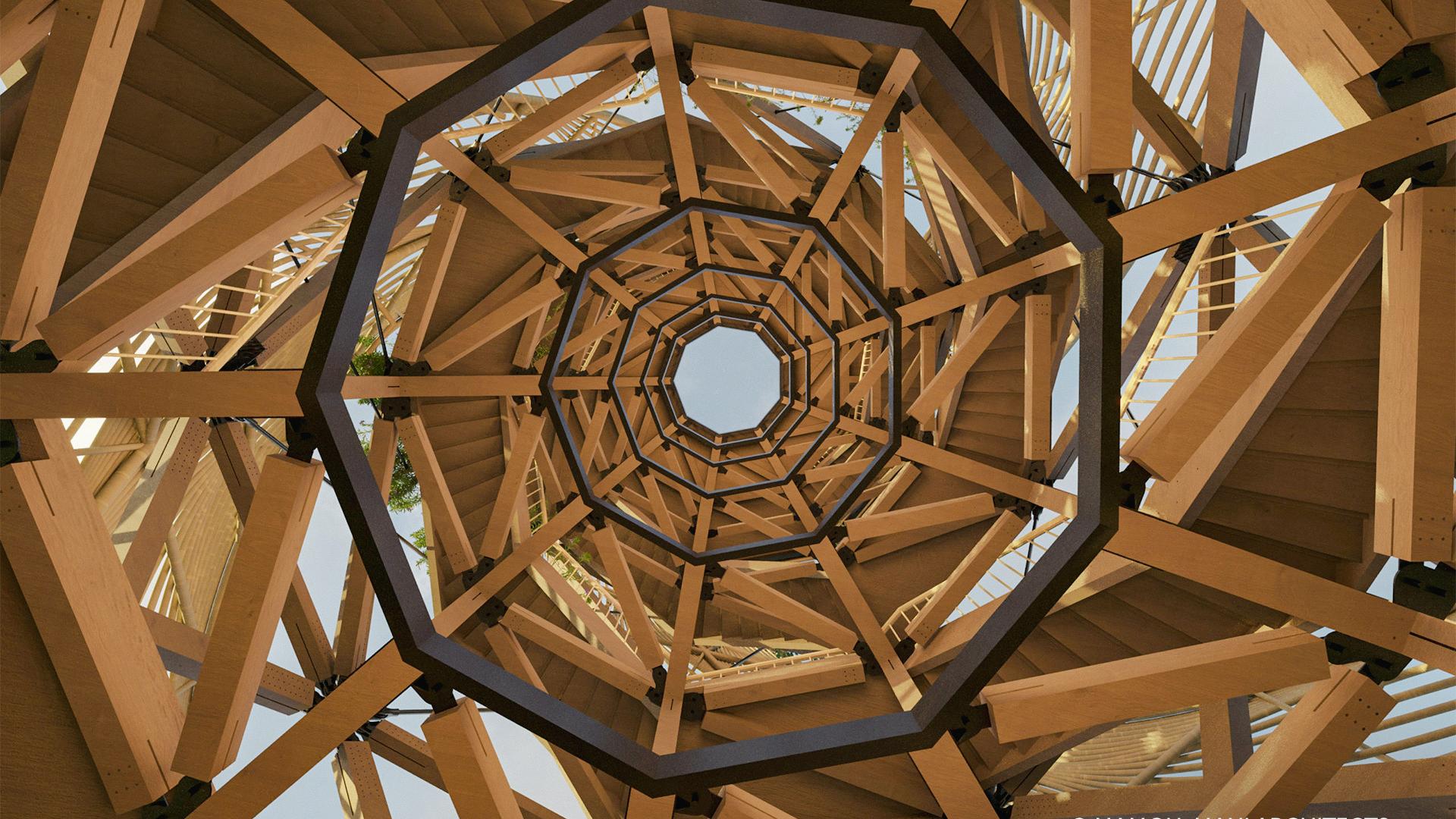Hardwoods and screws: Ironwood in the Tri Hita Karana Tower 