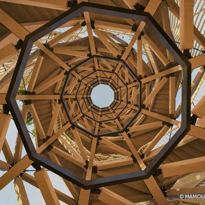 Hardwoods and screws: Ironwood in the Tri Hita Karana Tower 