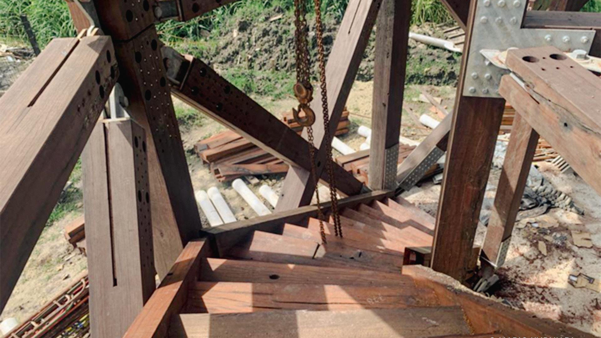 Hardwoods and screws: Ironwood in the Tri Hita Karana Tower 