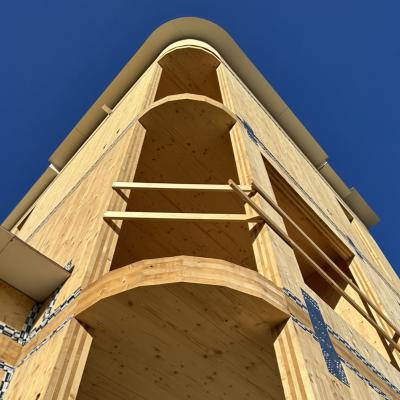 Abitazione privata in ambiente ventoso in riva al mare