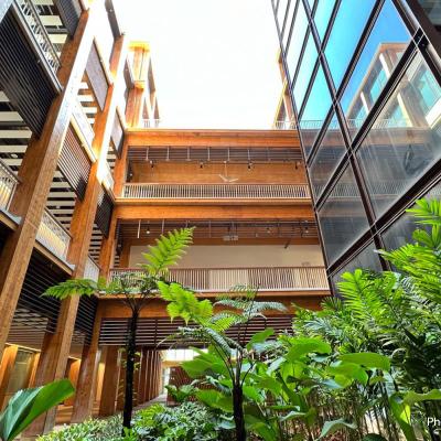 43.500 m2 su 6 piani, Glulam e X-LAM