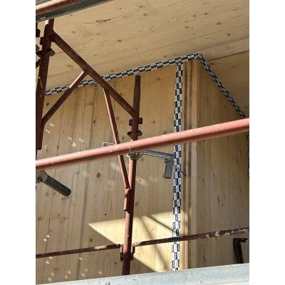 plates and soundproofing profiles between cross-laminated timber elements