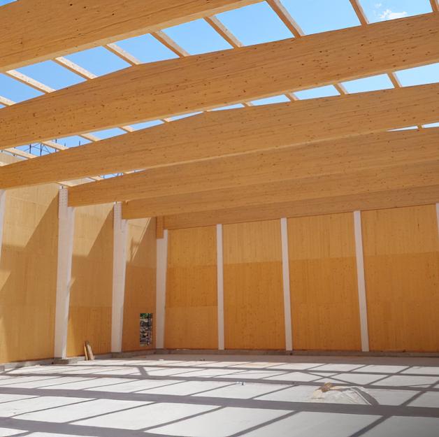 Large timber buildings in Italy
