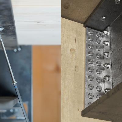 Connessioni nel cantiere ibrido: viti per legno – legno, legno e acciaio, legno e calcestruzzo.