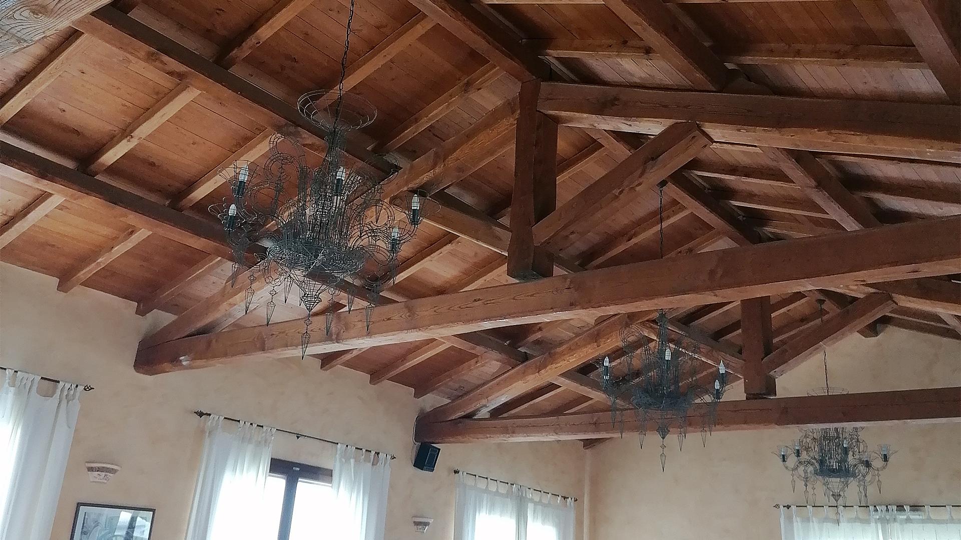 oak roof with screws for hardwood 