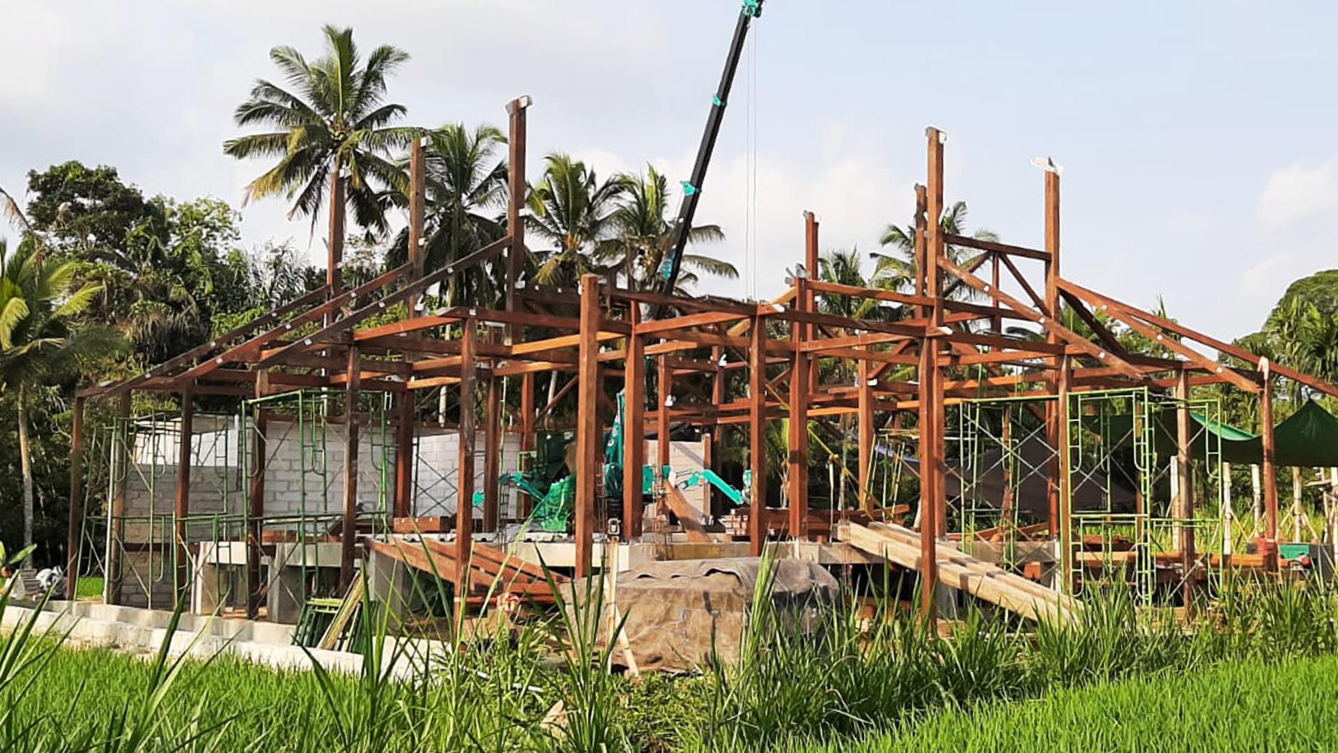 Begawan Biji, a hardwood structure fastened with HBSH and LBSH 