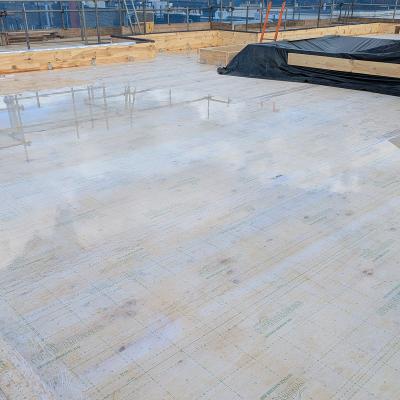 Royalty Studios, waterproof protection applied on CLT floor