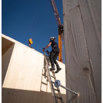 Structural screw connection in CLT panel for timber pavilion construction