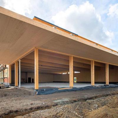 Modular prefabricated timber supermarket structure