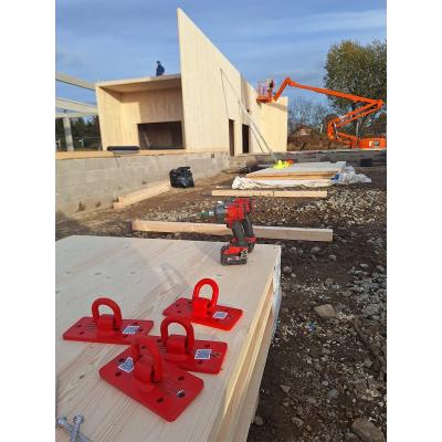 RAPTOR lifting plates for prefabricated timber panels 
