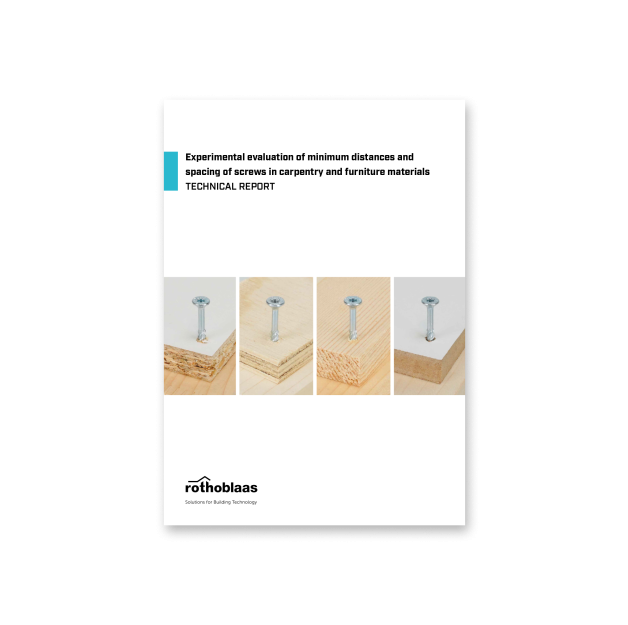 Experimental evaluation of minimum distances and spacing of screws in carpentry and furniture materials