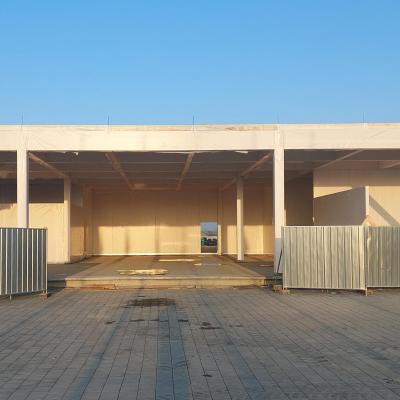 Prefabricated timber pavilion under construction for EXPO 2027 Belgrade