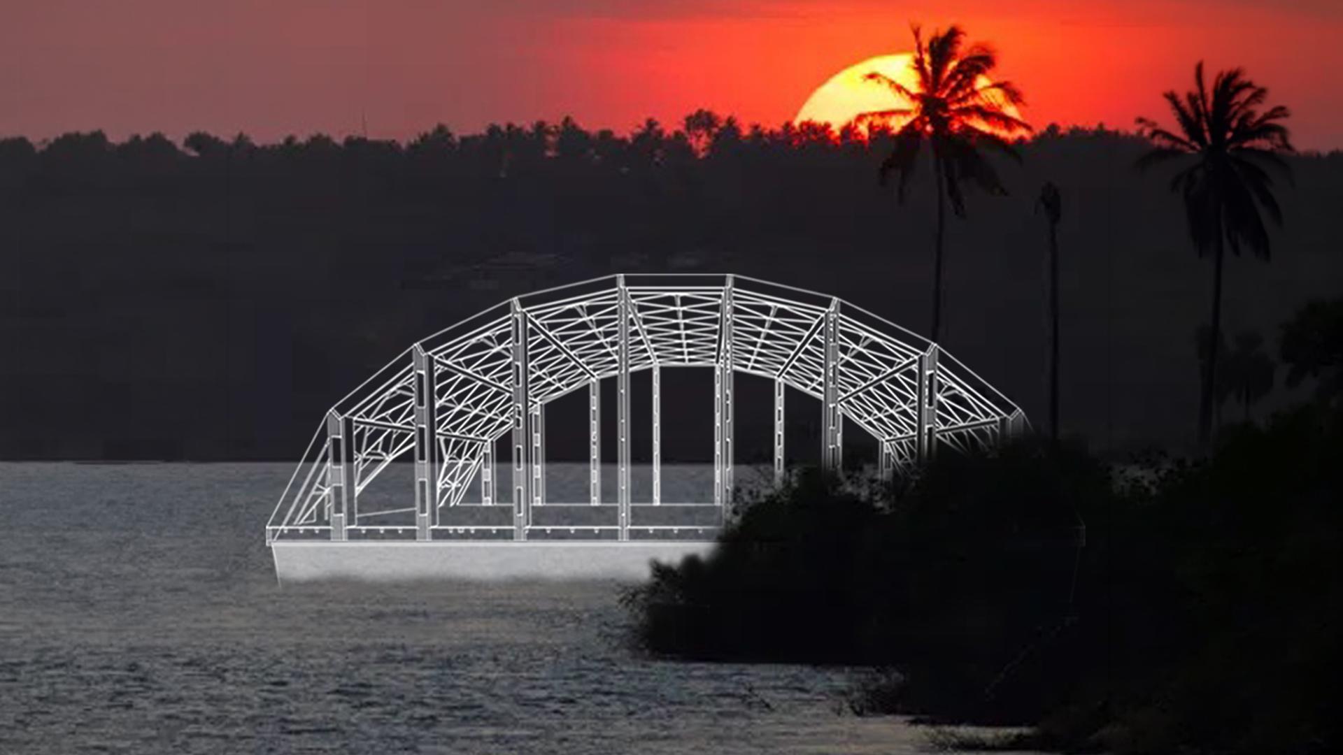 Navigation sketch for the Modular Timber Boat route along the Brazilian coast